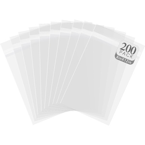 image:imageGolden State Art 4x6 AcidFree Crystal Clear Storage Sleeves200 Pack  Resealable AdhesiveClear Plastic BagsFits 4x6 Prints Photos CardsBag Size 4 34 x 6 12 inches8 x 12