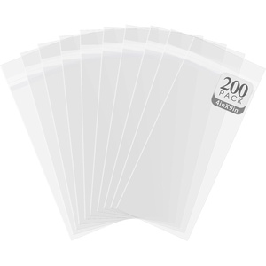 image:imageGolden State Art 4x6 AcidFree Crystal Clear Storage Sleeves200 Pack  Resealable AdhesiveClear Plastic BagsFits 4x6 Prints Photos CardsBag Size 4 34 x 6 12 inches4x9