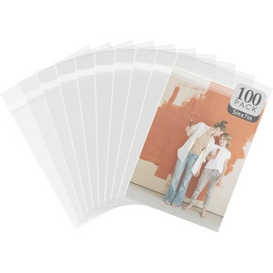 image:imageGolden State Art Clear Storage Bags 14 18 x 20 inches 100 PCS  Resealable Clear Picture Sleeve For 14x20 Art Prints Pictures Photos Frame Mats5x7