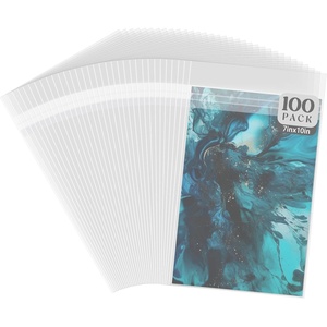image:imageGolden State Art Clear Storage Bags 14 18 x 20 inches 100 PCS  Resealable Clear Picture Sleeve For 14x20 Art Prints Pictures Photos Frame Mats7x10