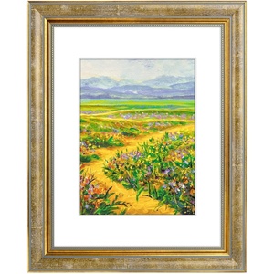 image:imageGolden State Art13x19 Ornate Picture Frame Holds 11x17 PhotoBlack Gold  Includes HD plexiglass frontwhite matbuildin hangers and buttons13x19 Decorative photo frame matted to 11x17Wall mountVintage Gold