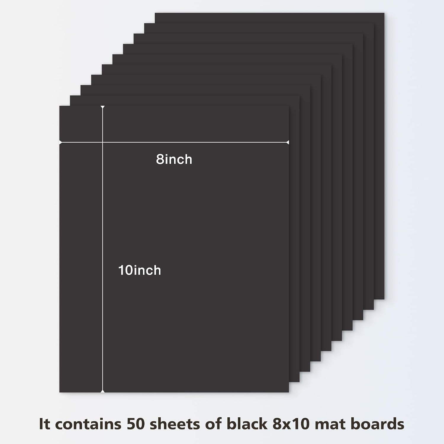 image:imageGolden State Art 20 Pack 11x14 Uncut Photo Mat Matboards Assortment Color  Uncut Mats for Prints Framing Backing DIY Projects Presentation Boards Art CraftsBlack