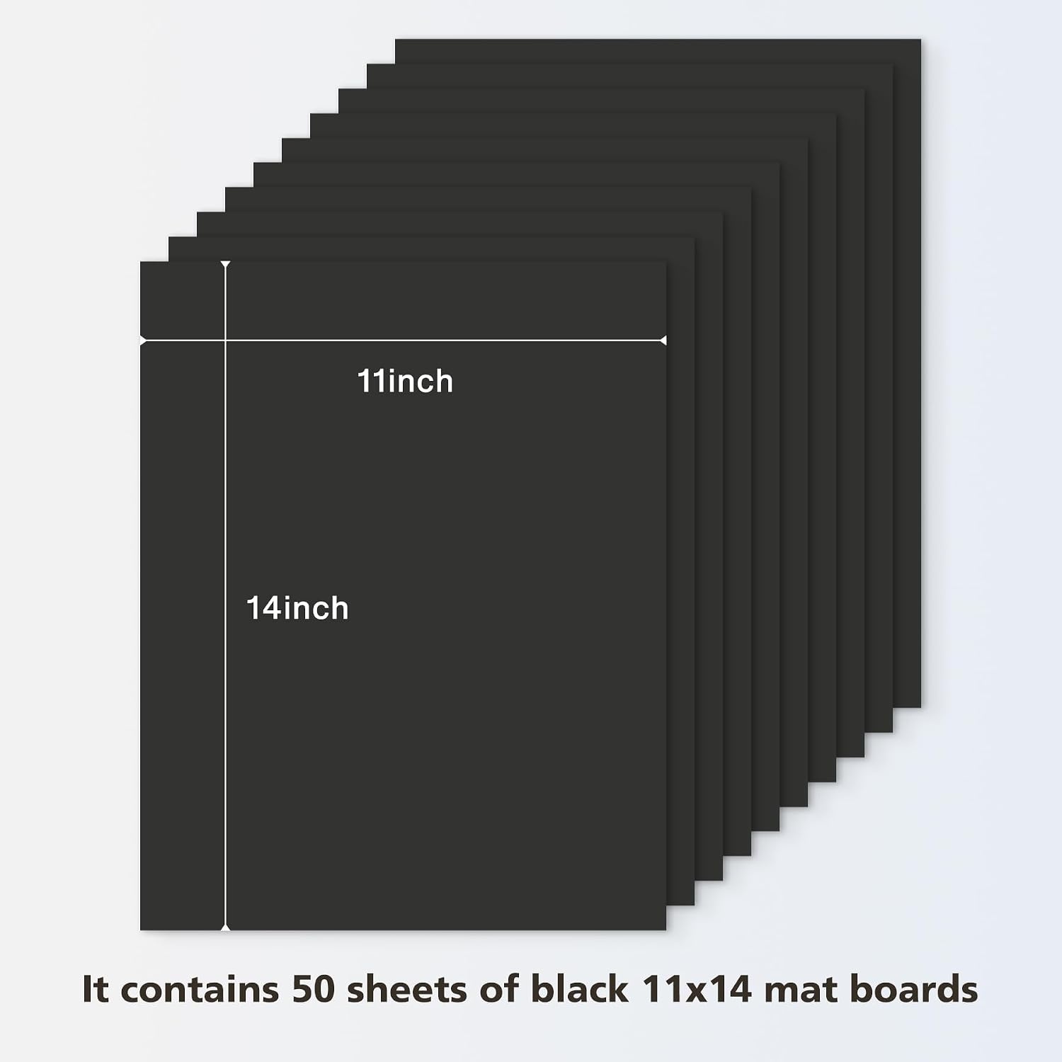 image:imageGolden State Art 20 Pack 11x14 Uncut Photo Mat Matboards Assortment Color  Uncut Mats for Prints Framing Backing DIY Projects Presentation Boards Art CraftsBlack