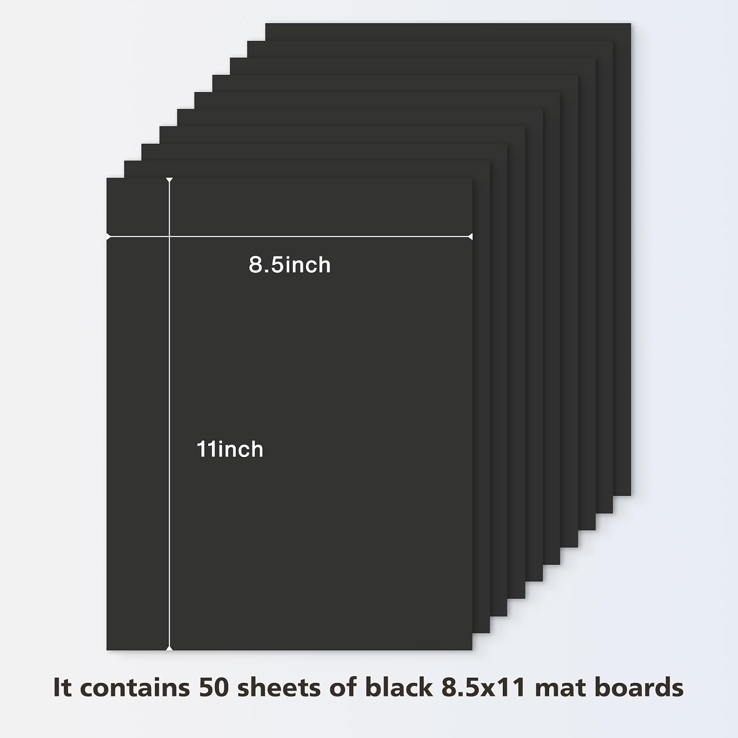 image:imageGolden State Art 20 Pack 11x14 Uncut Photo Mat Matboards Assortment Color  Uncut Mats for Prints Framing Backing DIY Projects Presentation Boards Art CraftsBlack