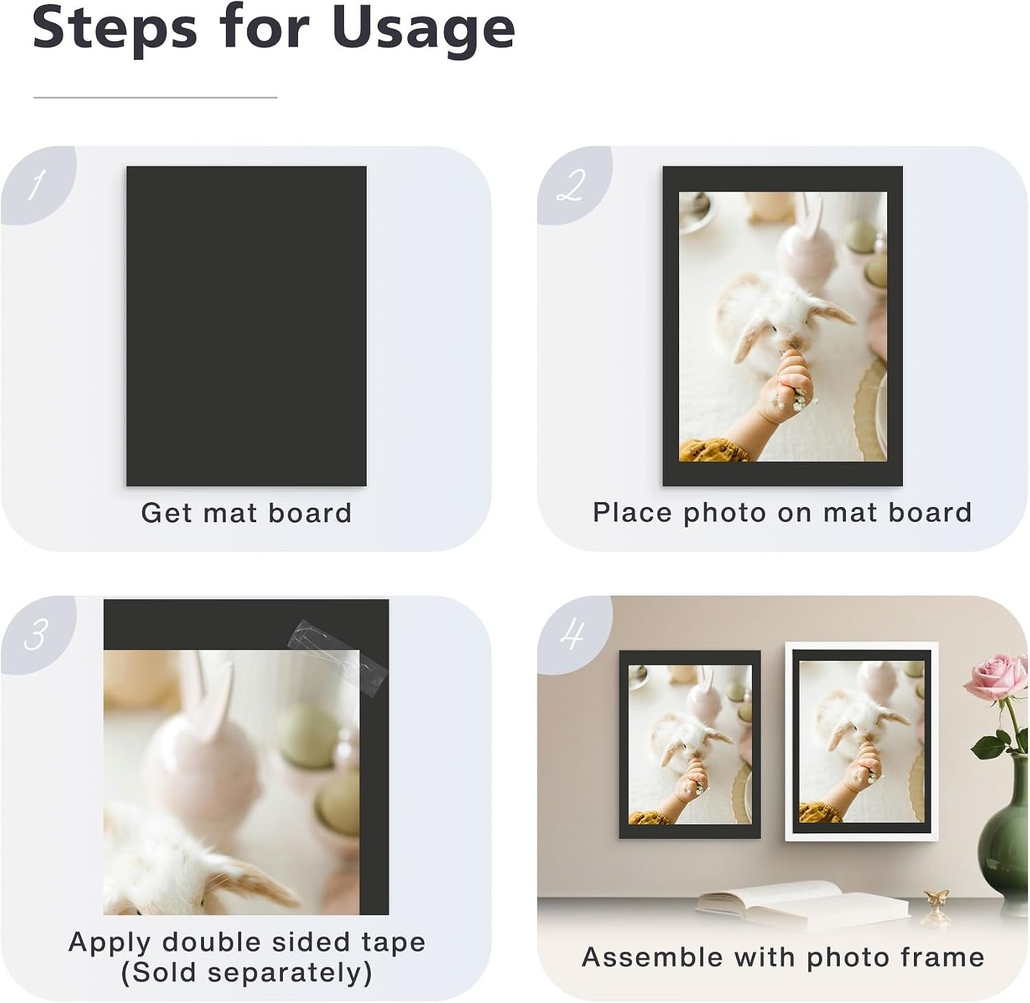 image:imageGolden State Art 20 Pack 11x14 Uncut Photo Mat Matboards Assortment Color  Uncut Mats for Prints Framing Backing DIY Projects Presentation Boards Art CraftsBlack