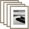 image:image12x16 Picture Frame Set of 4 Display 85x11 Photo with Mat or 12x16 Art Print without Mat Made of Engineered Wood Covered by Plexiglass Grey Picture Frames Collage Wall Decor Gallary Wall Frame  12x16 Poster Frame Made of Engineered Wood Covered by Plexiglass Grey Picture Frames Collage Wall Decor Gallary Wall FrameGrey