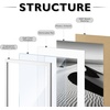 image:image12x16 Picture Frame Set of 4 Display 85x11 Photo with Mat or 12x16 Art Print without Mat Made of Engineered Wood Covered by Plexiglass Grey Picture Frames Collage Wall Decor Gallary Wall Frame  12x16 Poster Frame Made of Engineered Wood Covered by Plexiglass Grey Picture Frames Collage Wall Decor Gallary Wall FrameWhite