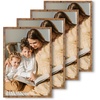 image:image12x16 Picture Frame Set of 4 Display 85x11 Photo with Mat or 12x16 Art Print without Mat Made of Engineered Wood Covered by Plexiglass Grey Picture Frames Collage Wall Decor Gallary Wall Frame  12x16 Poster Frame Made of Engineered Wood Covered by Plexiglass Grey Picture Frames Collage Wall Decor Gallary Wall FrameVintage Brown