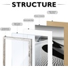 image:image12x16 Picture Frame Set of 4 Display 85x11 Photo with Mat or 12x16 Art Print without Mat Made of Engineered Wood Covered by Plexiglass Grey Picture Frames Collage Wall Decor Gallary Wall Frame  12x16 Poster Frame Made of Engineered Wood Covered by Plexiglass Grey Picture Frames Collage Wall Decor Gallary Wall FrameRustic White