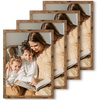 image:image12x16 Picture Frame Set of 4 Display 85x11 Photo with Mat or 12x16 Art Print without Mat Made of Engineered Wood Covered by Plexiglass Grey Picture Frames Collage Wall Decor Gallary Wall Frame  12x16 Poster Frame Made of Engineered Wood Covered by Plexiglass Grey Picture Frames Collage Wall Decor Gallary Wall FrameVintage Brown