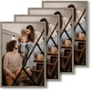image:image12x16 Picture Frame Set of 4 Display 85x11 Photo with Mat or 12x16 Art Print without Mat Made of Engineered Wood Covered by Plexiglass Grey Picture Frames Collage Wall Decor Gallary Wall Frame  12x16 Poster Frame Made of Engineered Wood Covered by Plexiglass Grey Picture Frames Collage Wall Decor Gallary Wall FrameGrey