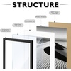 image:image12x16 Picture Frame Set of 4 Display 85x11 Photo with Mat or 12x16 Art Print without Mat Made of Engineered Wood Covered by Plexiglass Grey Picture Frames Collage Wall Decor Gallary Wall Frame  12x16 Poster Frame Made of Engineered Wood Covered by Plexiglass Grey Picture Frames Collage Wall Decor Gallary Wall FrameBlack