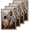 image:image12x16 Picture Frame Set of 4 Display 85x11 Photo with Mat or 12x16 Art Print without Mat Made of Engineered Wood Covered by Plexiglass Grey Picture Frames Collage Wall Decor Gallary Wall Frame  12x16 Poster Frame Made of Engineered Wood Covered by Plexiglass Grey Picture Frames Collage Wall Decor Gallary Wall FrameGrey