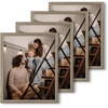 image:image12x16 Picture Frame Set of 4 Display 85x11 Photo with Mat or 12x16 Art Print without Mat Made of Engineered Wood Covered by Plexiglass Grey Picture Frames Collage Wall Decor Gallary Wall Frame  12x16 Poster Frame Made of Engineered Wood Covered by Plexiglass Grey Picture Frames Collage Wall Decor Gallary Wall FrameGrey