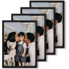 image:image12x16 Picture Frame Set of 4 Display 85x11 Photo with Mat or 12x16 Art Print without Mat Made of Engineered Wood Covered by Plexiglass Grey Picture Frames Collage Wall Decor Gallary Wall Frame  12x16 Poster Frame Made of Engineered Wood Covered by Plexiglass Grey Picture Frames Collage Wall Decor Gallary Wall FrameBlack