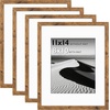 image:image12x16 Picture Frame Set of 4 Display 85x11 Photo with Mat or 12x16 Art Print without Mat Made of Engineered Wood Covered by Plexiglass Grey Picture Frames Collage Wall Decor Gallary Wall Frame  12x16 Poster Frame Made of Engineered Wood Covered by Plexiglass Grey Picture Frames Collage Wall Decor Gallary Wall FrameVintage Brown