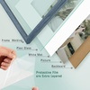 image:image12x16 Picture Frame with Mat for 11x14 Picture Dark Brown 1 Pack  Shatter Resistant Plexiglass  Engineered Wood Poster Frame for 30x40 cm Art Prints Wall MountingBlue