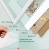 image:image12x16 Picture Frame with Mat for 11x14 Picture Dark Brown 1 Pack  Shatter Resistant Plexiglass  Engineered Wood Poster Frame for 30x40 cm Art Prints Wall MountingWhite