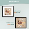 image:image12x16 Picture Frame with Mat for 11x14 Picture Dark Brown 1 Pack  Shatter Resistant Plexiglass  Engineered Wood Poster Frame for 30x40 cm Art Prints Wall MountingBlack