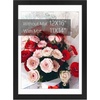 image:image12x16 Picture Frame with Mat for 11x14 Picture Dark Brown 1 Pack  Shatter Resistant Plexiglass  Engineered Wood Poster Frame for 30x40 cm Art Prints Wall MountingBlack