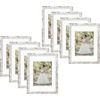 image:image12x16 Picture Frame with Mat for 11x14 Picture Dark Brown 1 Pack  Shatter Resistant Plexiglass  Engineered Wood Poster Frame for 30x40 cm Art Prints Wall MountingWeathered White