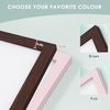 image:image12x16 Picture Frame with Mat for 11x14 Picture Dark Brown 1 Pack  Shatter Resistant Plexiglass  Engineered Wood Poster Frame for 30x40 cm Art Prints Wall MountingPink