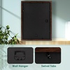 image:image12x16 Picture Frame with Mat for 11x14 Picture Dark Brown 1 Pack  Shatter Resistant Plexiglass  Engineered Wood Poster Frame for 30x40 cm Art Prints Wall MountingDark Brown