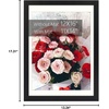 image:image12x16 Picture Frame with Mat for 11x14 Picture Dark Brown 1 Pack  Shatter Resistant Plexiglass  Engineered Wood Poster Frame for 30x40 cm Art Prints Wall MountingBlack