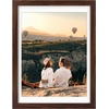 image:image12x16 Picture Frame with Mat for 11x14 Picture Dark Brown 1 Pack  Shatter Resistant Plexiglass  Engineered Wood Poster Frame for 30x40 cm Art Prints Wall MountingDark Brown