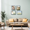 image:image12x16 Picture Frame with Mat for 11x14 Picture Dark Brown 1 Pack  Shatter Resistant Plexiglass  Engineered Wood Poster Frame for 30x40 cm Art Prints Wall MountingBlue