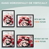 image:image12x16 Picture Frame with Mat for 11x14 Picture Dark Brown 1 Pack  Shatter Resistant Plexiglass  Engineered Wood Poster Frame for 30x40 cm Art Prints Wall MountingBlack