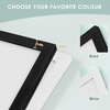image:image12x16 Picture Frame with Mat for 11x14 Picture Dark Brown 1 Pack  Shatter Resistant Plexiglass  Engineered Wood Poster Frame for 30x40 cm Art Prints Wall MountingWhite