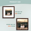 image:image12x16 Picture Frame with Mat for 11x14 Picture Dark Brown 1 Pack  Shatter Resistant Plexiglass  Engineered Wood Poster Frame for 30x40 cm Art Prints Wall MountingDark Brown
