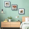 image:image12x16 Picture Frame with Mat for 11x14 Picture Dark Brown 1 Pack  Shatter Resistant Plexiglass  Engineered Wood Poster Frame for 30x40 cm Art Prints Wall MountingBlue