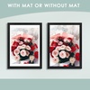 image:image12x16 Picture Frame with Mat for 11x14 Picture Dark Brown 1 Pack  Shatter Resistant Plexiglass  Engineered Wood Poster Frame for 30x40 cm Art Prints Wall MountingBlack