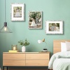 image:image12x16 Picture Frame with Mat for 11x14 Picture Dark Brown 1 Pack  Shatter Resistant Plexiglass  Engineered Wood Poster Frame for 30x40 cm Art Prints Wall MountingWeathered White