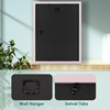 image:image12x16 Picture Frame with Mat for 11x14 Picture Dark Brown 1 Pack  Shatter Resistant Plexiglass  Engineered Wood Poster Frame for 30x40 cm Art Prints Wall MountingPink