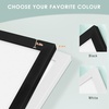 image:image12x16 Picture Frame with Mat for 11x14 Picture Dark Brown 1 Pack  Shatter Resistant Plexiglass  Engineered Wood Poster Frame for 30x40 cm Art Prints Wall MountingBlack