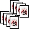 image:image12x16 Picture Frame with Mat for 11x14 Picture Dark Brown 1 Pack  Shatter Resistant Plexiglass  Engineered Wood Poster Frame for 30x40 cm Art Prints Wall MountingBlack