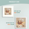image:image12x16 Picture Frame with Mat for 11x14 Picture Dark Brown 1 Pack  Shatter Resistant Plexiglass  Engineered Wood Poster Frame for 30x40 cm Art Prints Wall MountingWhite