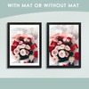 image:image12x16 Picture Frame with Mat for 11x14 Picture Dark Brown 1 Pack  Shatter Resistant Plexiglass  Engineered Wood Poster Frame for 30x40 cm Art Prints Wall MountingBlack