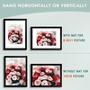 image:image12x16 Picture Frame with Mat for 11x14 Picture Dark Brown 1 Pack  Shatter Resistant Plexiglass  Engineered Wood Poster Frame for 30x40 cm Art Prints Wall MountingBlack