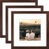 image:image12x16 Picture Frame with Mat for 11x14 Picture Dark Brown 1 Pack  Shatter Resistant Plexiglass  Engineered Wood Poster Frame for 30x40 cm Art Prints Wall MountingDark Brown