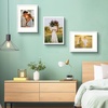 image:image12x16 Picture Frame with Mat for 11x14 Picture Dark Brown 1 Pack  Shatter Resistant Plexiglass  Engineered Wood Poster Frame for 30x40 cm Art Prints Wall MountingWhite