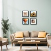image:image12x16 Picture Frame with Mat for 11x14 Picture Dark Brown 1 Pack  Shatter Resistant Plexiglass  Engineered Wood Poster Frame for 30x40 cm Art Prints Wall MountingBlack