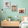 image:image12x16 Picture Frame with Mat for 11x14 Picture Dark Brown 1 Pack  Shatter Resistant Plexiglass  Engineered Wood Poster Frame for 30x40 cm Art Prints Wall MountingPink