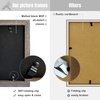 image:image12x16 Picture Frame with Mat for 11x14 Picture Dark Brown 1 Pack  Shatter Resistant Plexiglass  Engineered Wood Poster Frame for 30x40 cm Art Prints Wall MountingBlack