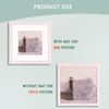image:image12x16 Picture Frame with Mat for 11x14 Picture Dark Brown 1 Pack  Shatter Resistant Plexiglass  Engineered Wood Poster Frame for 30x40 cm Art Prints Wall MountingPink