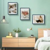 image:image12x16 Picture Frame with Mat for 11x14 Picture Dark Brown 1 Pack  Shatter Resistant Plexiglass  Engineered Wood Poster Frame for 30x40 cm Art Prints Wall MountingBlue