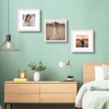 image:image12x16 Picture Frame with Mat for 11x14 Picture Dark Brown 1 Pack  Shatter Resistant Plexiglass  Engineered Wood Poster Frame for 30x40 cm Art Prints Wall MountingPink